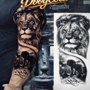 Lion Sleeve Tattoo
