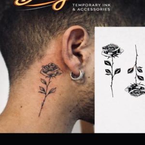 Single Stem Rose Tattoo